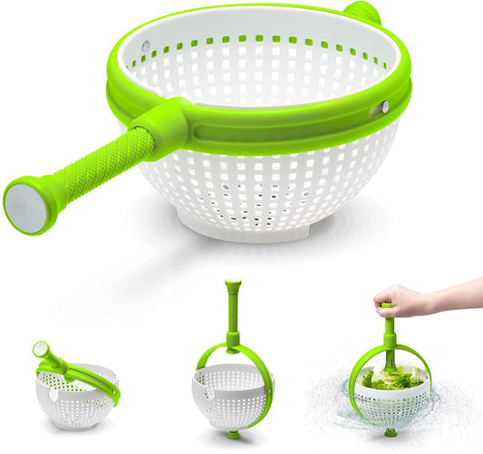 Salad Spinner Salad Rotator Kitchen Vegetable Rotator Vegetable Washing Dehydration Drain Basket